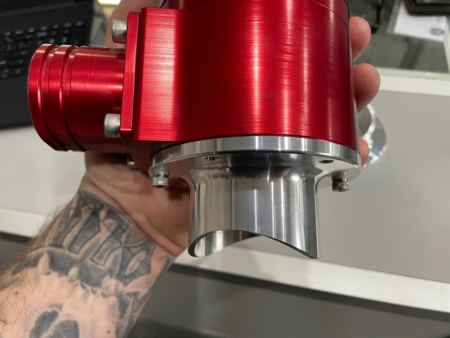 Billet Aluminum Procharger Big Red Race Valve Flange