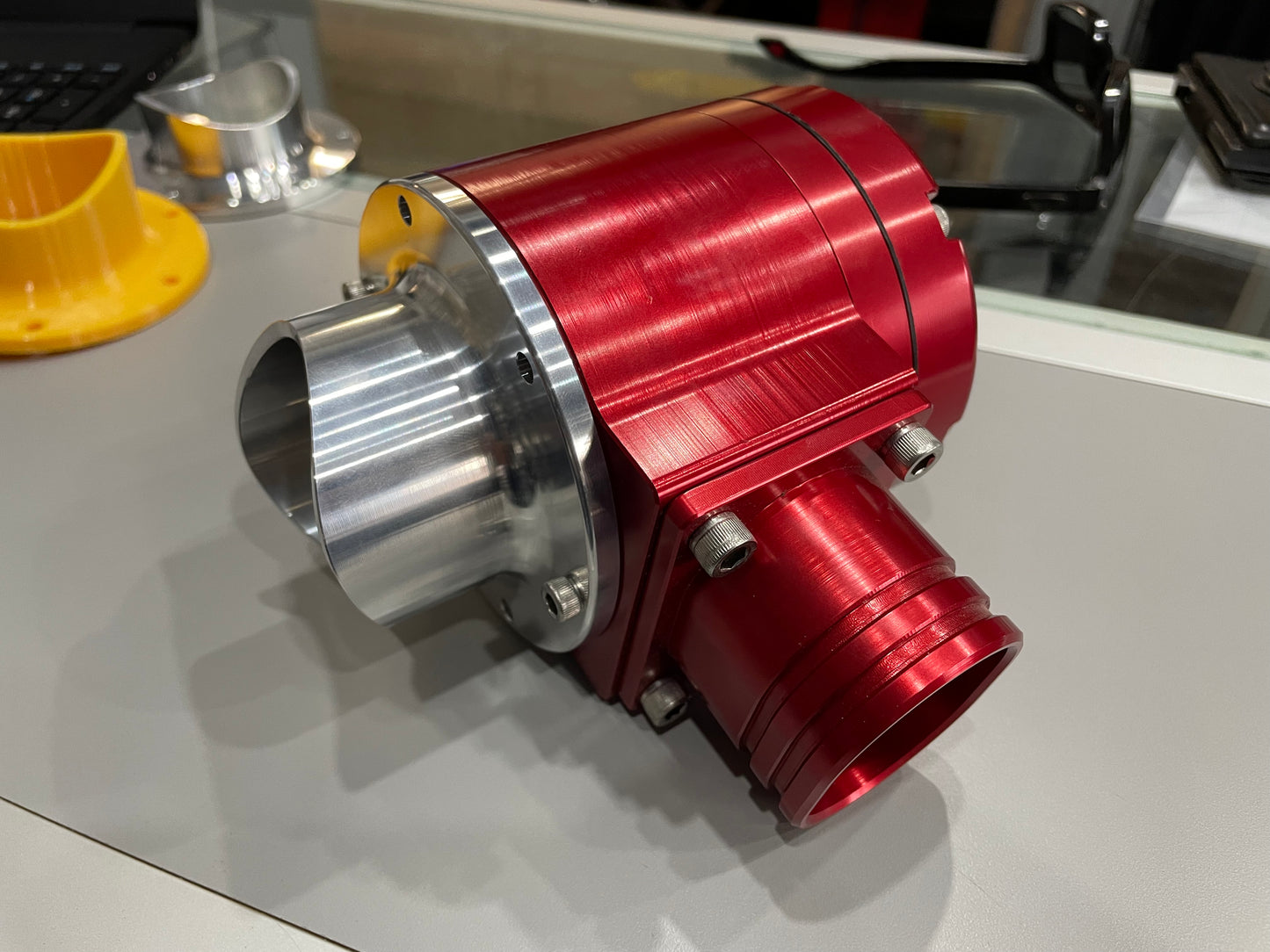 Billet Aluminum Procharger Big Red Race Valve Flange