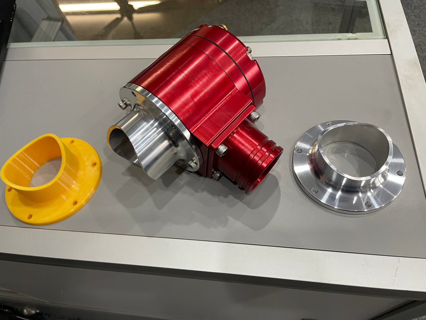 Billet Aluminum Procharger Big Red Race Valve Flange