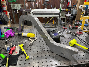 Assembled chassis rail fully tack welded