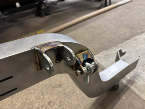 Tig welded bracketry on chassis rail