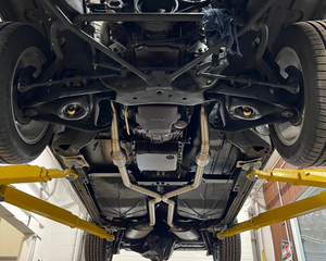 Car underside inspection in a garage