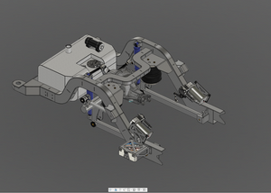 3D model of a mechanical component on a gray background