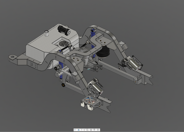3D model of a mechanical component on a gray background
