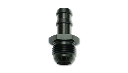 Male AN to Hose Barb Straight Adapter Fitting; Size: -6AN Hose Size: 5/16"