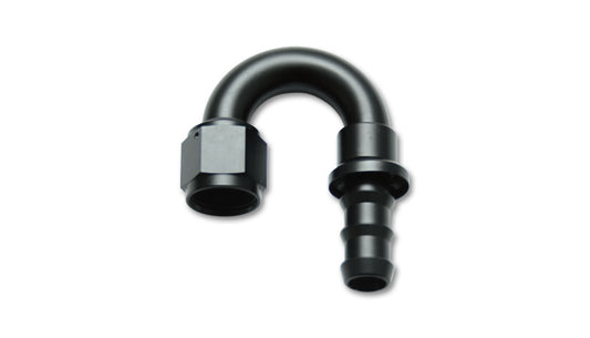 Push-On 180 Degree Hose End Elbow Fitting; Hose Size: -6AN